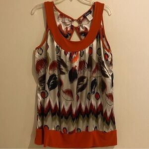 Tank Top Women’s Size 3X Sleeveless GODDESS Shiny Texture Blouse Multicolor
